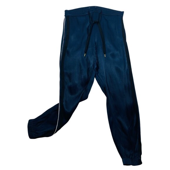 - Part Two satin  (Kerris) Jogger Pants in dark navy size 36 Satin Pants - Picture 5 of 14